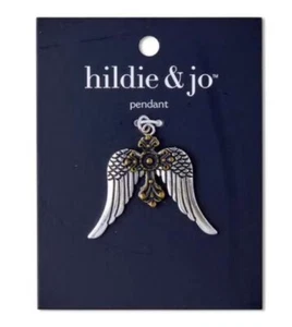 Zinc Alloy & Iron Cross Wings Pendant by hildie & jo - Picture 1 of 2