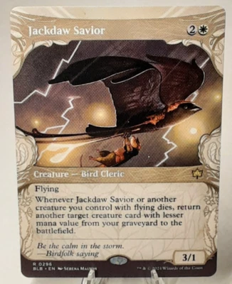 MTG - Bloomburrow - Jackdaw Savior - Showcase - #0296 - Near Mint - Image 1 of 4