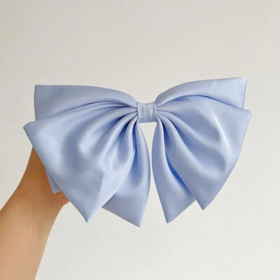 Винтажный бант голова зажим шпильки головной убор заколки атласная пружина зажим головной убор - Изображение 1 из 4