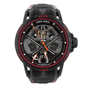 Roger Dubuis Excalibur Spider Huracan Carbon Skeleton Dial 45mm DBEX0784 - Picture 1 of 5