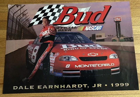 Rare 1998 Dale Earnhardt Jr 1998 Nascar Poster 27"X19" Cover
