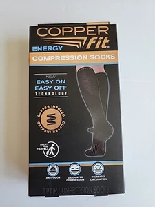 COPPER FIT ENERGY COMPRESSION SOCKS L/XL NEW IN BOX - Picture 1 of 6