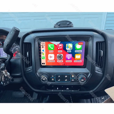 32G Android 13 Carplay GPS Navi BT For Chevrolet Silverado GMC Sierra 2014-2018 - Image 1 of 4
