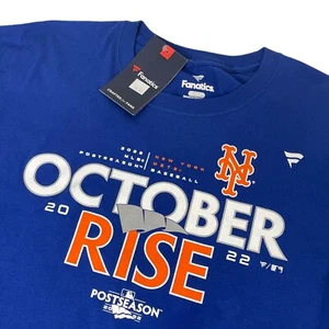 Fanatics MLB Genuine New York Mets October Rise Postseason 2022 Shirt Mens Sz XL - Picture 1 of 9