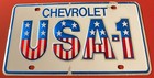 Vintage USA1 Chevrolet Booster License Plate Chevy Classic Car Truck Hot Rod
