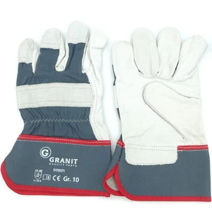 1Paar Granit Vollleder-Handschuhe Arbeitshandschuh Leder - Bild 1 von 3