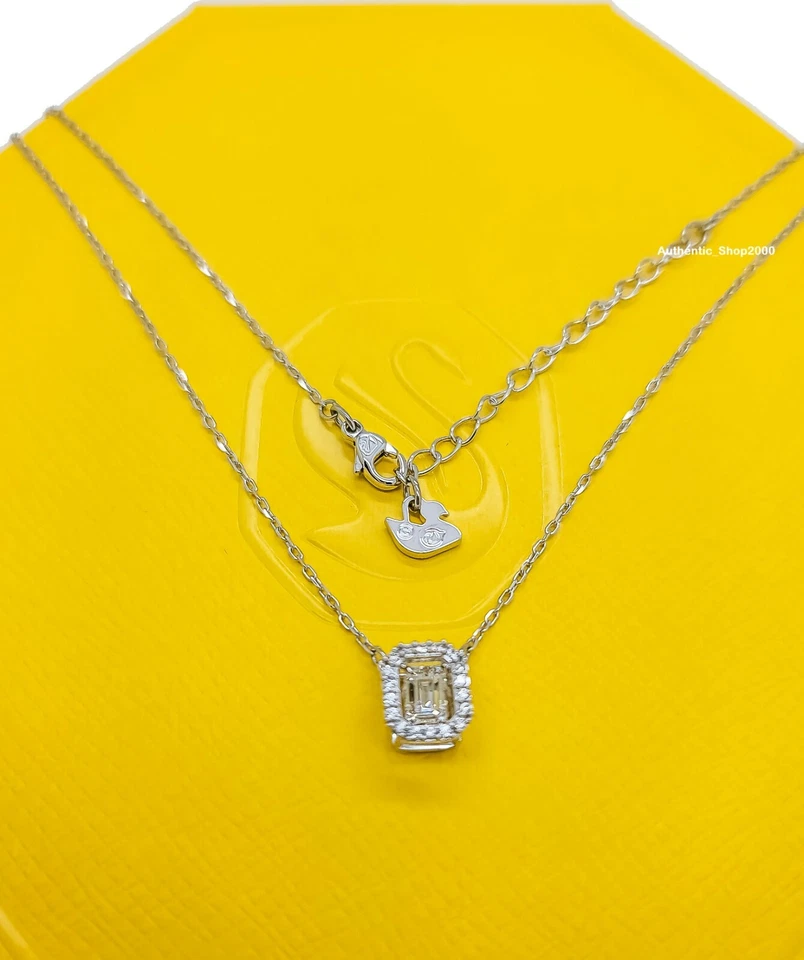 Swarovski Millenia Necklace Square Zirconia White Rhodium 5599177