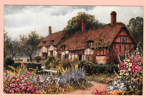 Unposted card. Stratford on Avon, Anne Hathaway's Cottage. Warwickshire