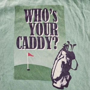 Who's Your Caddy Funny Golf Green Short Sleeve T-Shirt Men's M - Picture 1 of 11