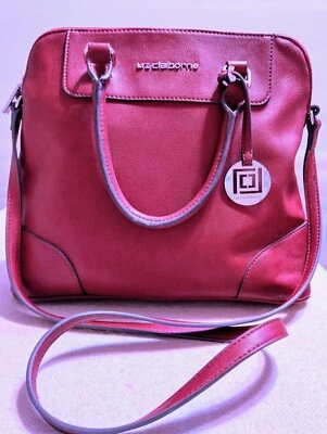 Cartera para mujer Liz Claiborne Lillian Dome púrpura color borgoña asa... Foto 1 de 4