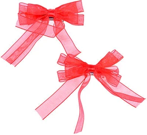 Edle Schleifen BOW Taft Haarspangen Rockabilly Retro 50s Haarschmuck - 1 Paar - Bild 1 von 4