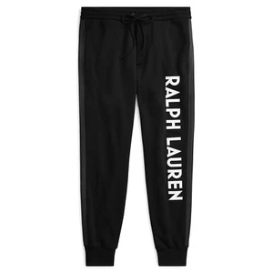 $695 Ralph Lauren Purple Label Fleece Double Knit Logo Track Pants Relax Jogger - Picture 1 of 4