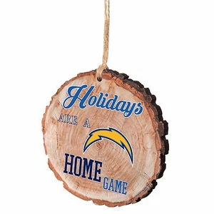 San Diego Chargers Christmas Tree Holiday Ornament Stump Holidays are Home Game - Picture 1 of 1