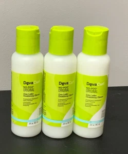 LOT 3pc DEVA CURL NO POO ORIGINAL CONDITIONING CLEANSER 3oz NEW devacurl - Picture 1 of 1