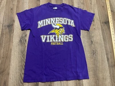NFL Team Apparel Shirt, Men's Size Small, Purple, Minnesota Vikings Football - Image 1 of 4