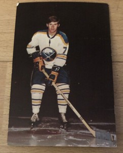 Old Rare Vintage Richard Martin Buffalo Sabres Hockey Photo Postcard Post Card