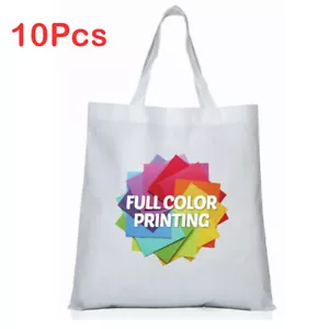38cmx40cm Blanko Farbe Sublimation Einkaufstasche Groß für Hitze Presse Maschine 10 Stück - Bild 1 von 7