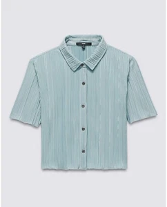 Nueva camiseta corta Vans para mujer Ambrosy gris niebla talla pequeña - Imagen 1 de 1
