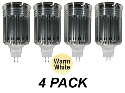 4 x 9W LED MR16 Downlight Globes Bulbs Lamps 12V Warm White 550Lm - Image 1 of 4
