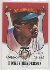 2014 Panini Hall of Fame Diamond Kings Red /75 Rickey Henderson #92 HOF