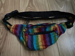 Eco Friendly/Fair Trade Hippy Boho Rasta Bum Bag/Fanny Pack Festival/Travel - Picture 1 of 4