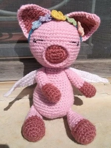 Maialina peluche amigurumi realizzato con uncinetto - Foto 1 di 1