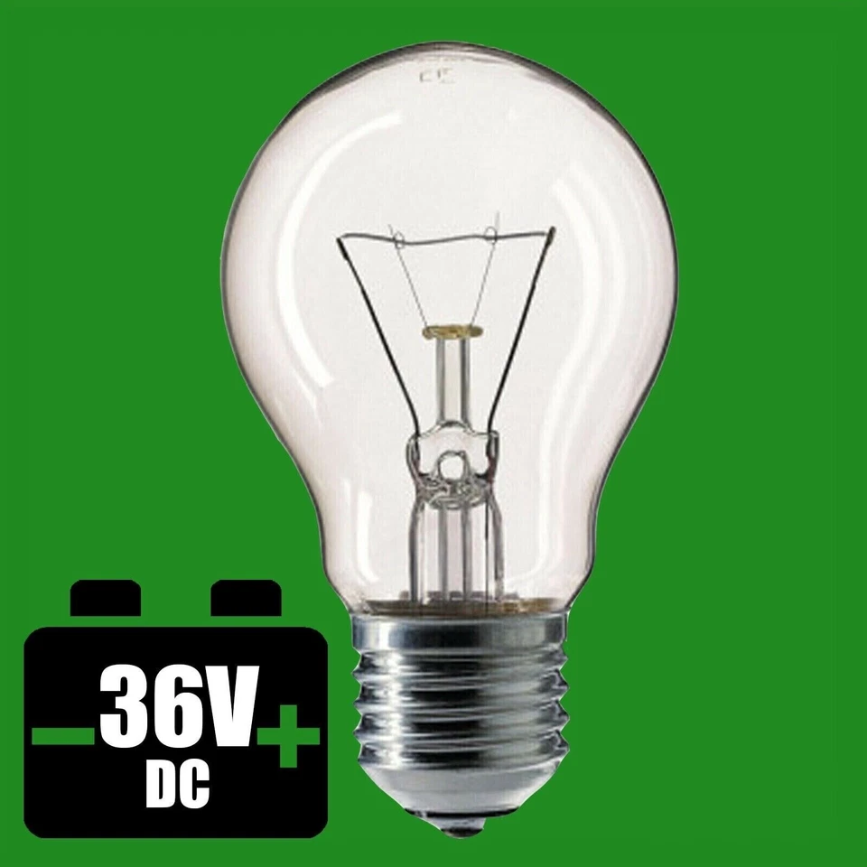 8x 40W 36V Low Voltage GLS Clear Dimmable ES E27 Edison Screw Light Bulb Lamp - Image 1 of 1
