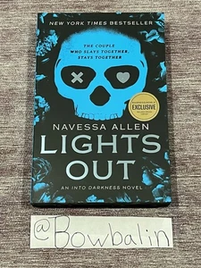 LIGHTS OUT By Navessa Allen STENCILED EDGES Barnes & Noble Exclusive Edition - Picture 1 of 8