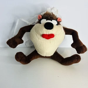 Looney Tunes Tasmanische Teufelsbraut Plüsch 1994 Vintage 6 Zoll Stofftier LESEN - Bild 1 von 8