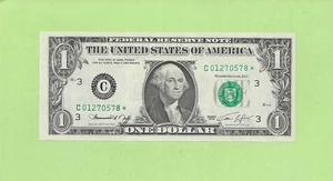 1974* ..UNCIRC $1 C 0127 0578 * .... 1974 $1 C-* STAR NOTE FRN - Picture 1 of 2