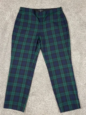 J Crew Pants Womens 10 Tartan Plaid Wool Dark Academia Professor Library Preppy - Image 1 of 4