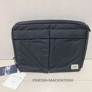 PORTER × MACKINTOSH Clutch Bag A4 Storm System Loro Piana - Picture 1 of 9