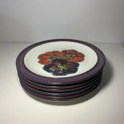 Set of Six - Denby - Falstaff - Tea / Side Plate - 21cm Diameter - Image 1 of 4