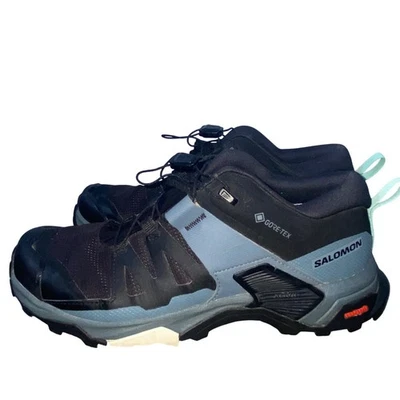 Salomon Womens Speedcross 5 GORE-TEX Trail Running Shoes Size 6.5 Black/Blue - Image 1 of 4