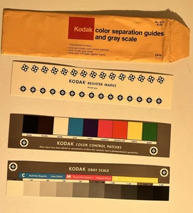 Kodak Color Separation Guides and Gray Scale Large 14" 152 7662   - Picture 1 of 4