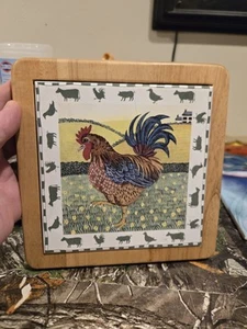 Decorative Chicken Trivet Wall Hanging Handcrafted By Ter Steege Holland  - Picture 1 of 7