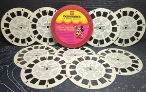 Mulinelli vintage Walt Disney Theatre in the Round ViewMaster con custodia Topolino GAF rari - Foto 1 di 7
