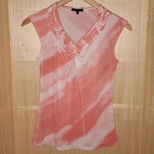 Top senza maniche elasticizzato Anne Klein arancione ombretto medio - Foto 1 di 5