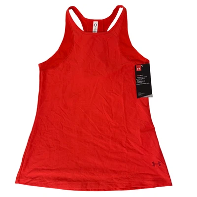 Camiseta sin mangas Under Armour UA HeatGear Vanish para mujer pequeña naranja - Nueva con etiquetas Foto 1 de 4