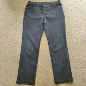 Lafayette 148 New York Thompson Jeans 12 (34x27.5) Straight Leg Dark Wash - Picture 1 of 7