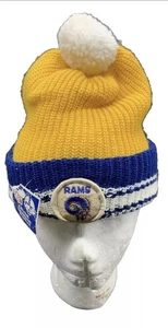 Vintage NFL Los Angeles Rams Pom Beanie Neu mit Etikett LESEN - Bild 1 von 10