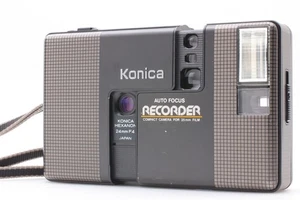 [Exc+5] Konica Recorder Black Half Frame Point & Shoot Film Camera From JAPAN - Picture 1 of 10