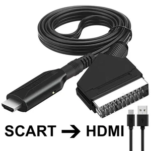 SCART to HDMI Cable Video Adapter SCART to HDMI Converter SCART to HDMI - Picture 1 of 13