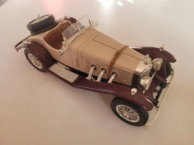Mercedes Benz SSK 1928, Modellauto von Bburago, beige-braun - Bild 1 von 4