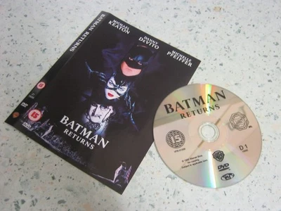 #136 ☆☆  Batman Returns (1992) ☆ DVD ☆ Michelle Pfeiffer Keaton Burton ☆ No Case - Image 1 of 4