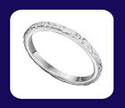 Silver Patterned Band Ring 925 Hallmark Wedding