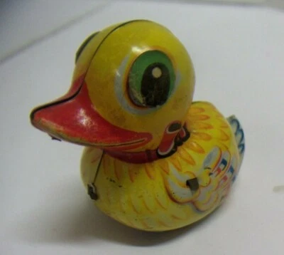 Vintage Tin Duck Friction Toy West Germany Lehmann Paak-Paak 903  2 1/4" Tall X  — 第 1/4 张图片
