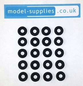 Corgi Mini 12mm O/D Black Reproduction Rubber Tyres fits Marcos Imp Mini post 67 - Picture 1 of 6