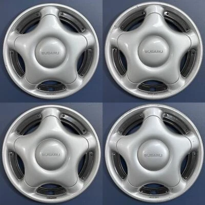 1995-1997 Subaru Impreza # 60527A 15" tapacubos/cubiertas de rueda # B3810FS130 SET/4 Foto 1 de 4