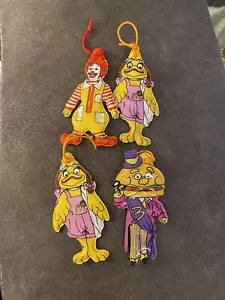 1983 MCDONALDS PLASTICA 4” ORNAMENTI RONALD(1) MAYOR (1) BIRDIE (2) lotto di 4 - Foto 1 di 9